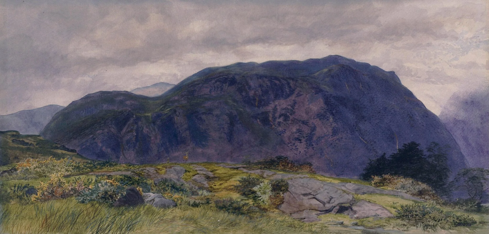 Mountain ridge, near Gowborrow Park, Yorkshire, detail