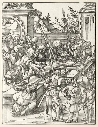 Martyrdom of St. Bartholomew, by Lucas Cranach the Elder, 1522