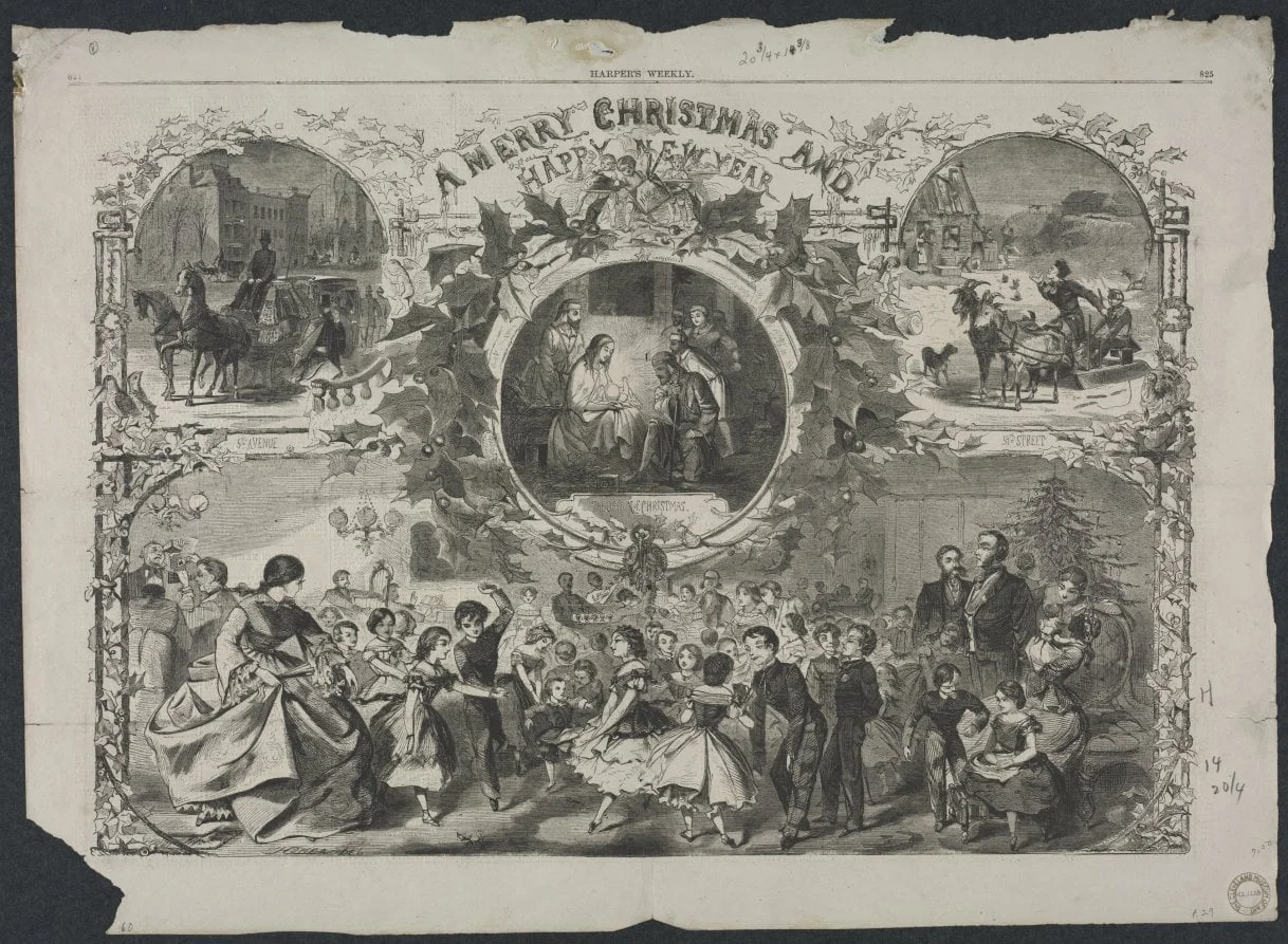 A Merry Christmas and a Happy New Year, detail