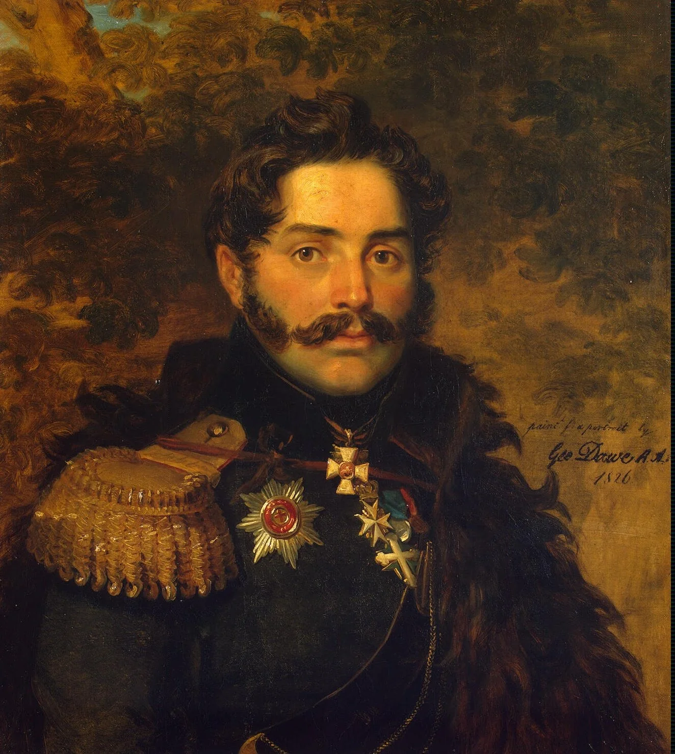 Portrait of Alexander F. Shcherbatov (1773-1817), detail