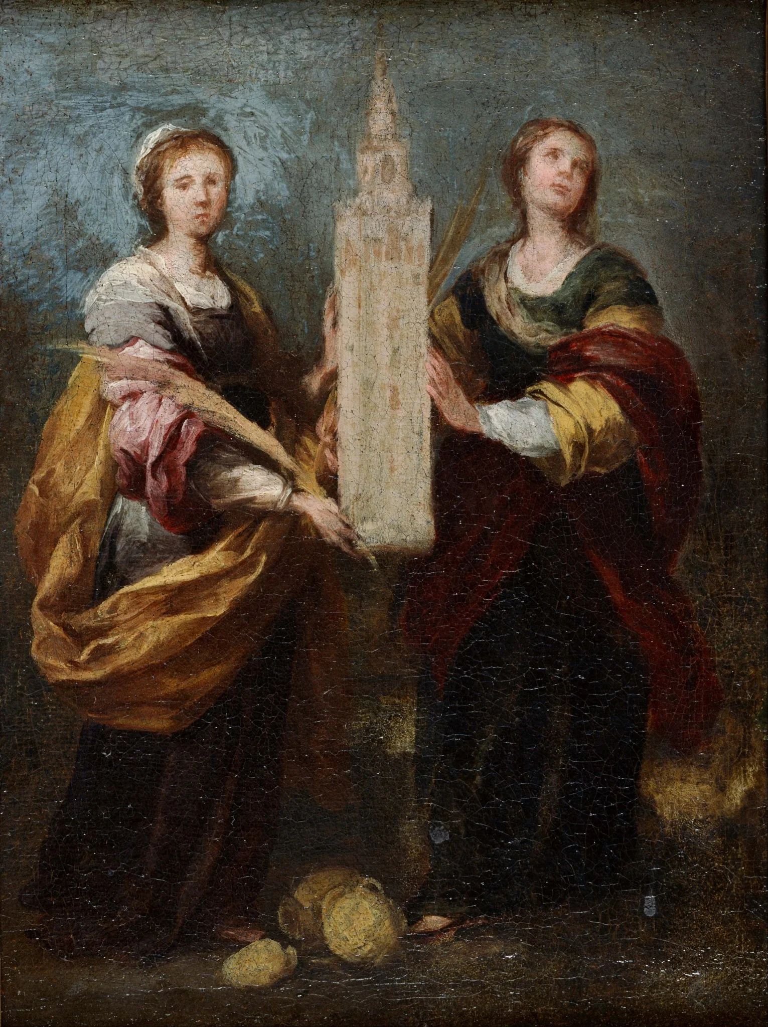 St. Justa and St. Rufina, detail