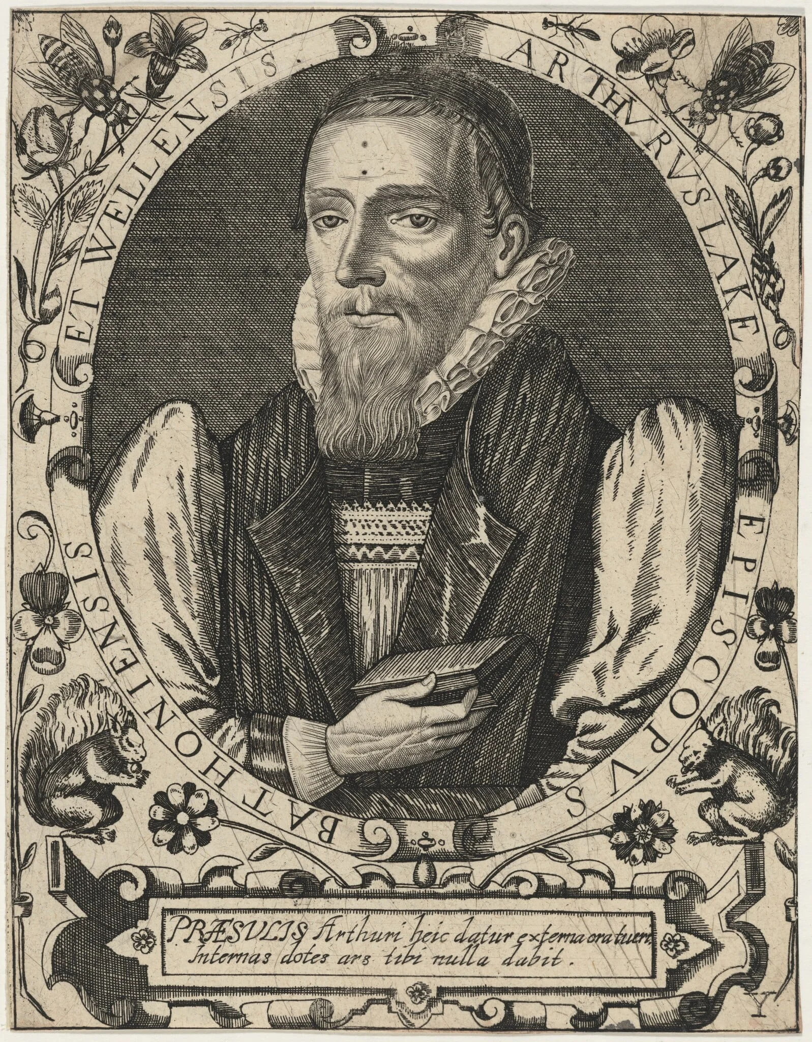 Arthur Lake, Bishop of Bath and Wells, detail