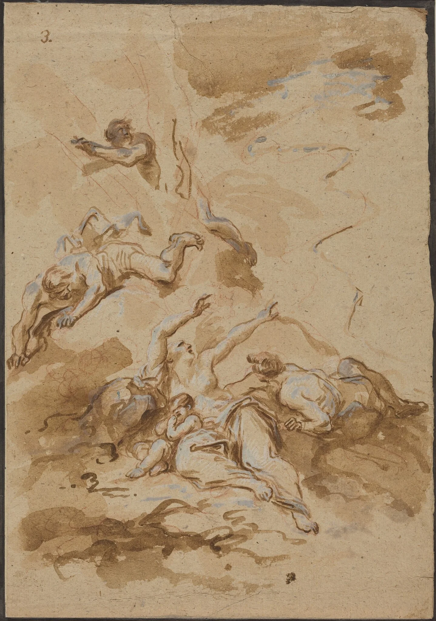 Figures in a Storm, detail
