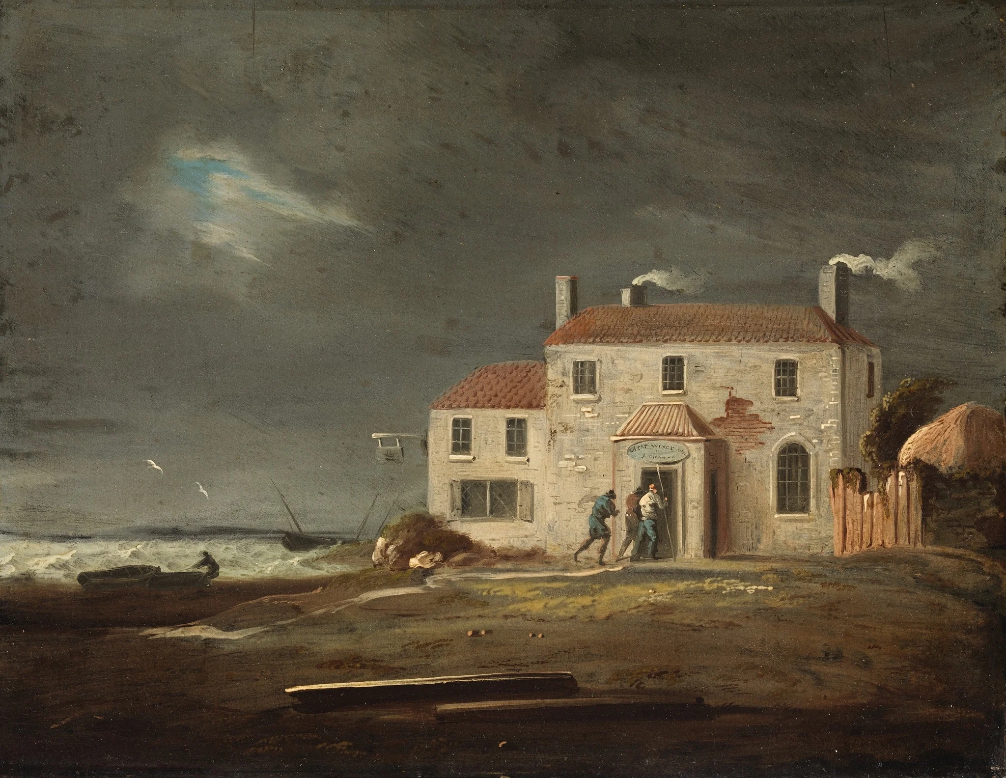 A View of the Inn, Laytown, County Meath, detail