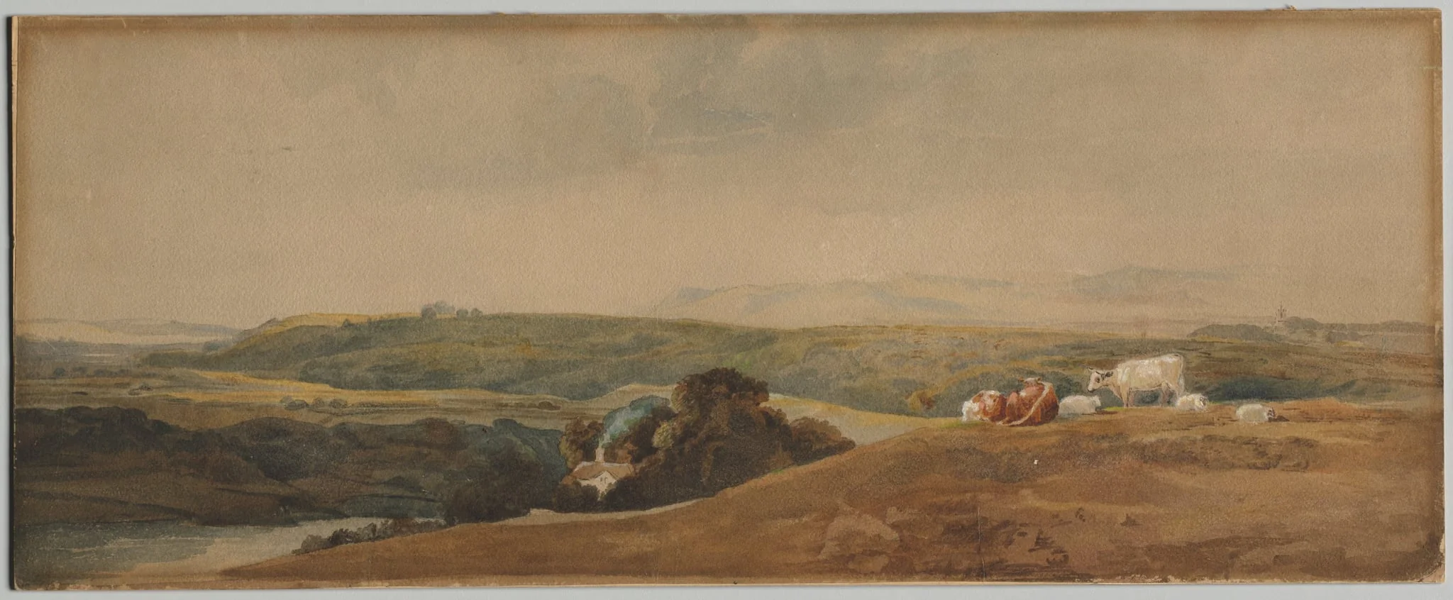 Mountains and Cattle, detail