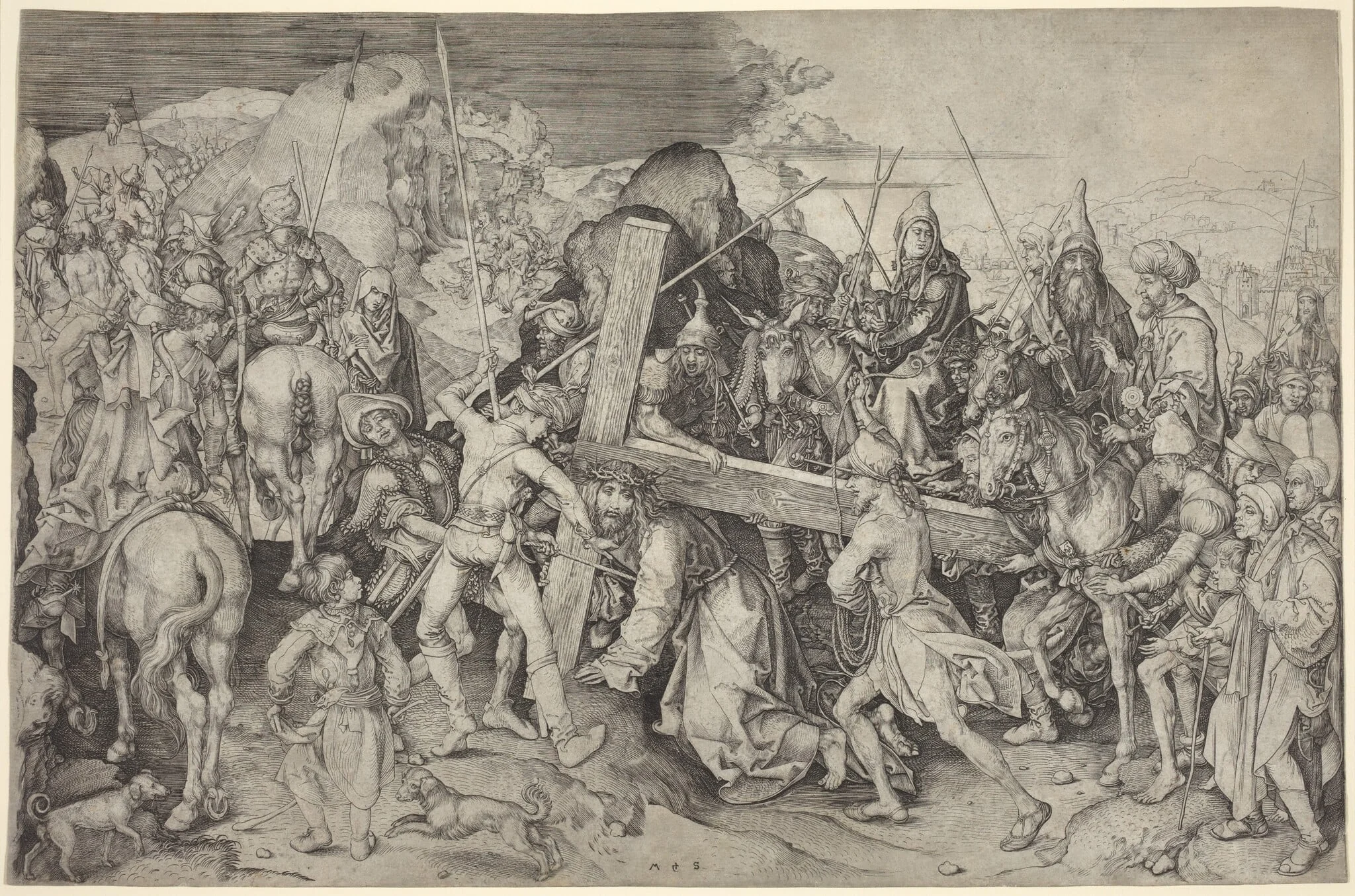 Christ Carrying the Cross, detail