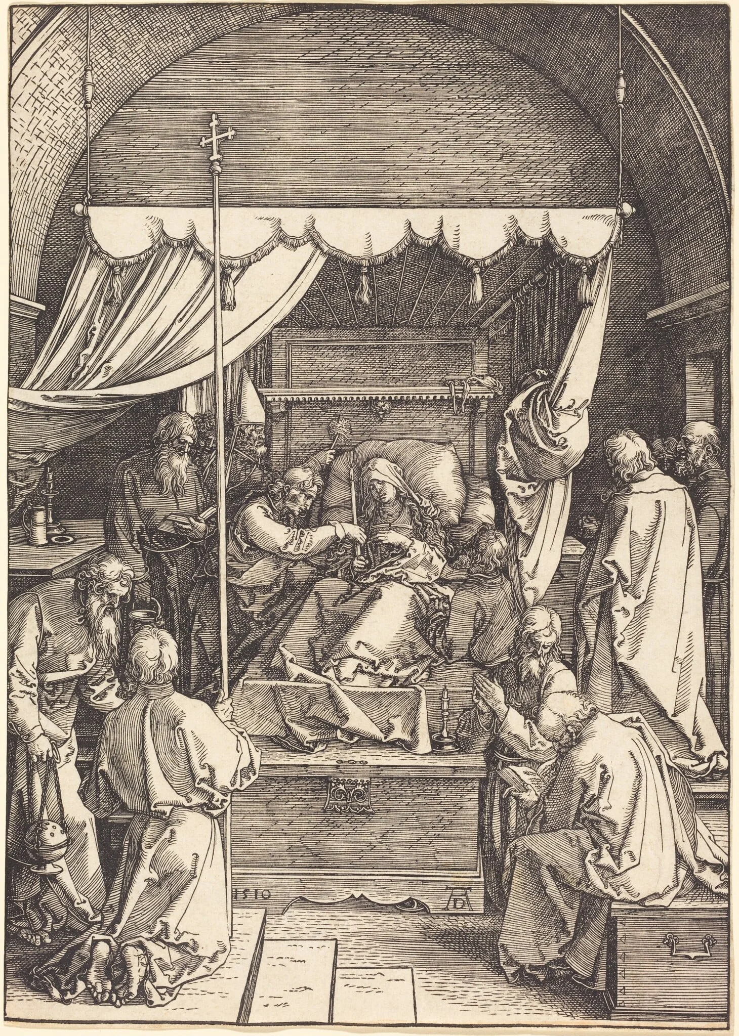 The Death of the Virgin, detail
