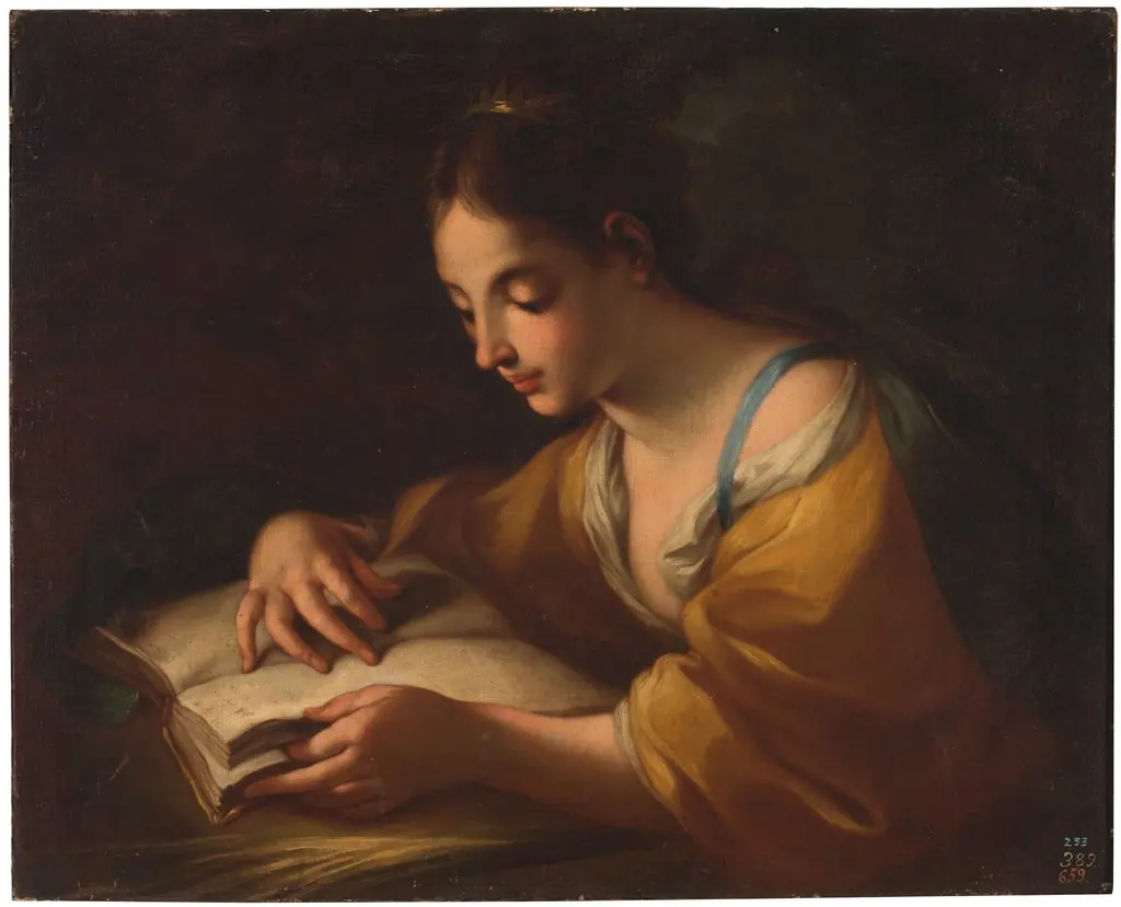 Saint Catherine, by Benedetto Luti, oil, 1651