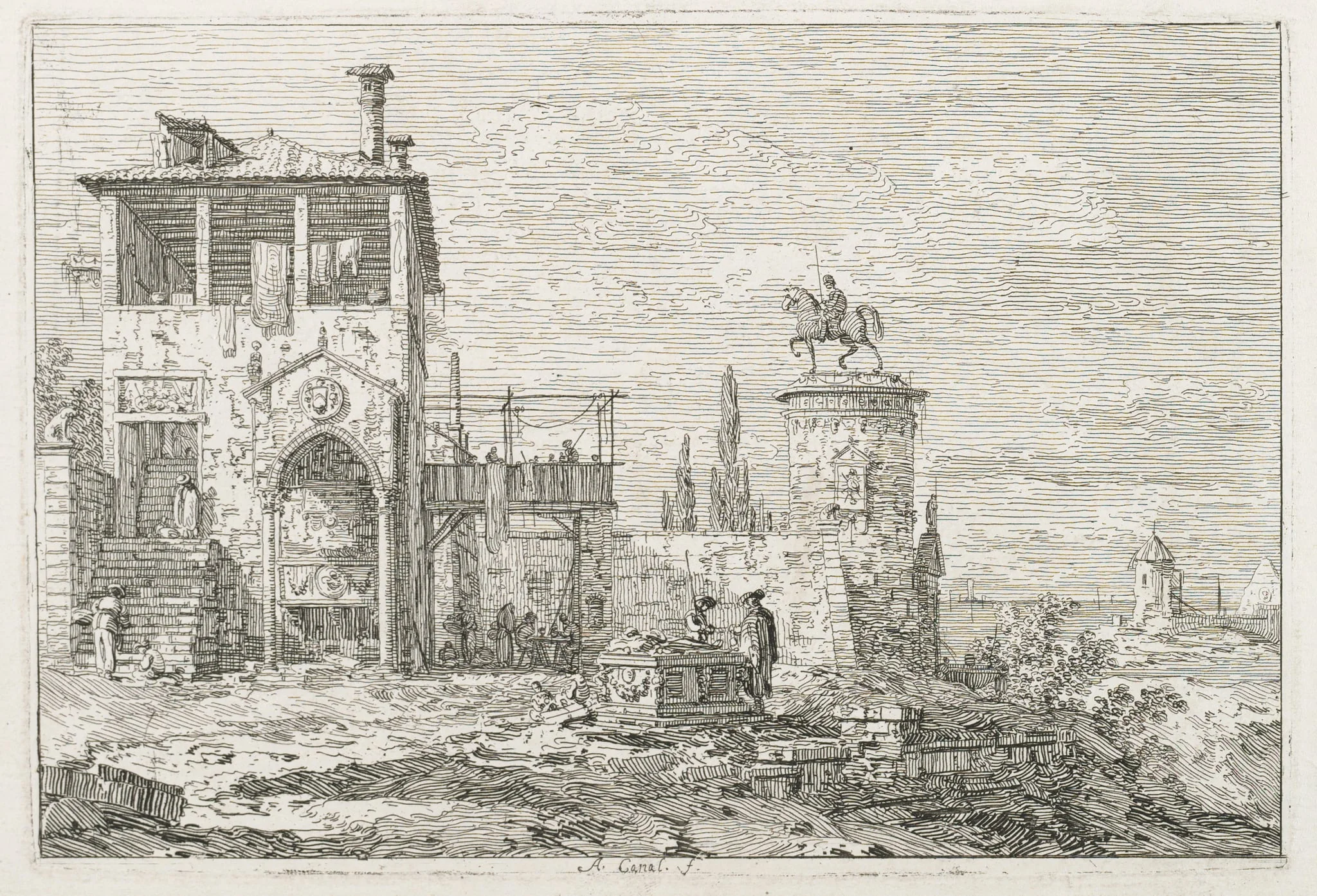 Views: The Equestrian Monument, detail