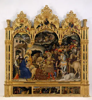 Adoration of the Magi, by Gentile da Fabriano, tempera, 1423