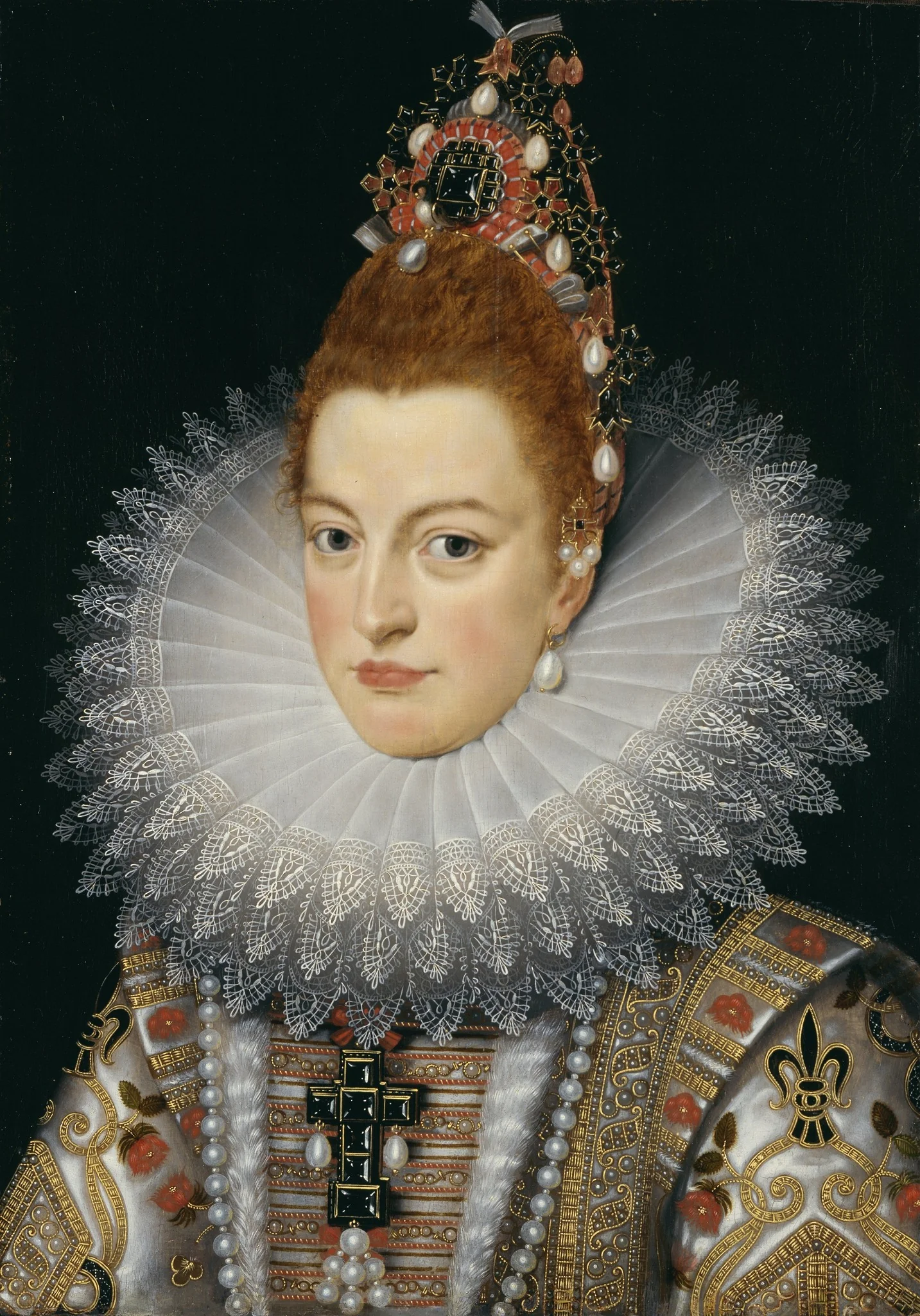 Portrait of Archduchess Isabella, detail