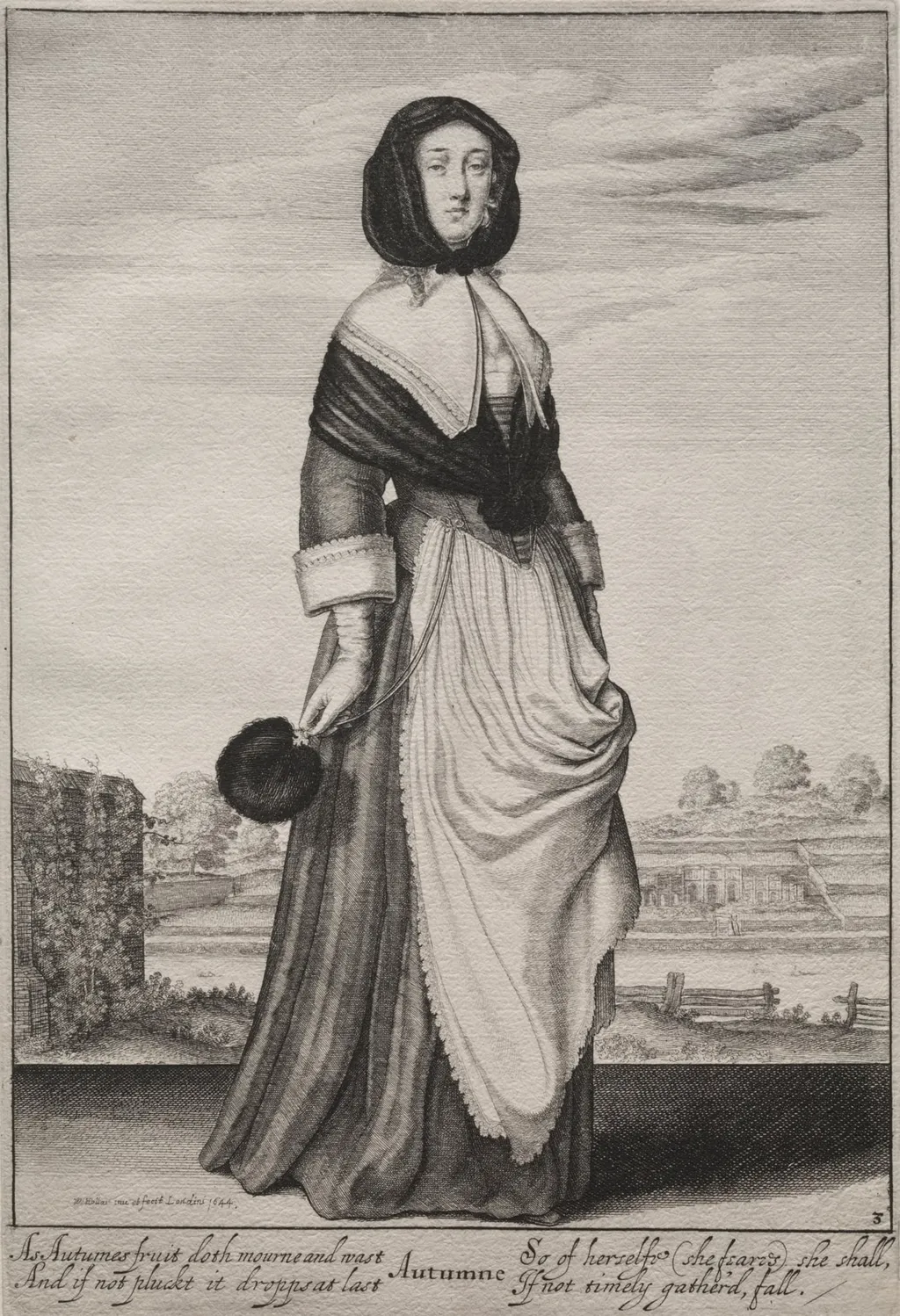 The Seasons:  Autumn, by Wenceslaus Hollar, 1644