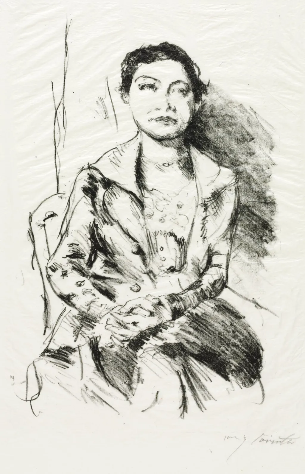 Portrait of a Young Woman (Anneliese Halbe), by Lovis Corinth, 1918