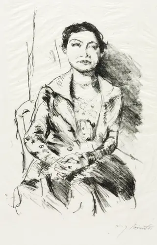 Portrait of a Young Woman (Anneliese Halbe), by Lovis Corinth, 1918