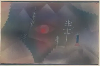 Glance of a Landscape, by Paul Klee, watercolor, 1926