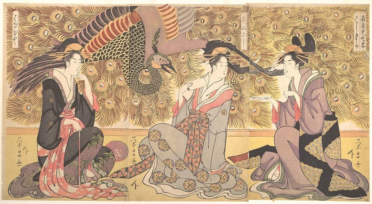 「扇屋昼見世畧」|Interior of the House called Ōgiya, detail