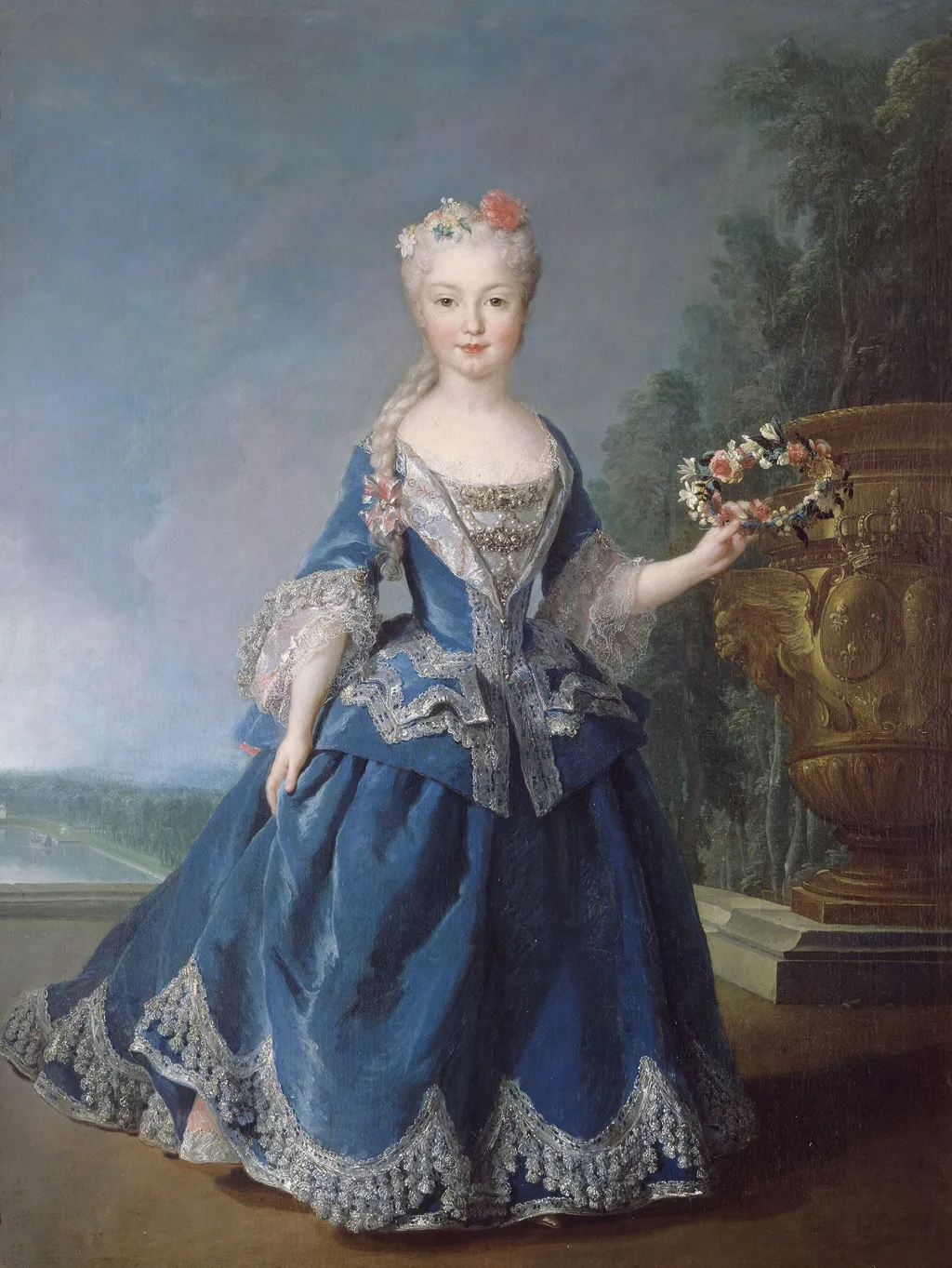 Portrait of Mariana Victoria of Spain (1718-1781), by Alexis Simon Belle, oil, 1726