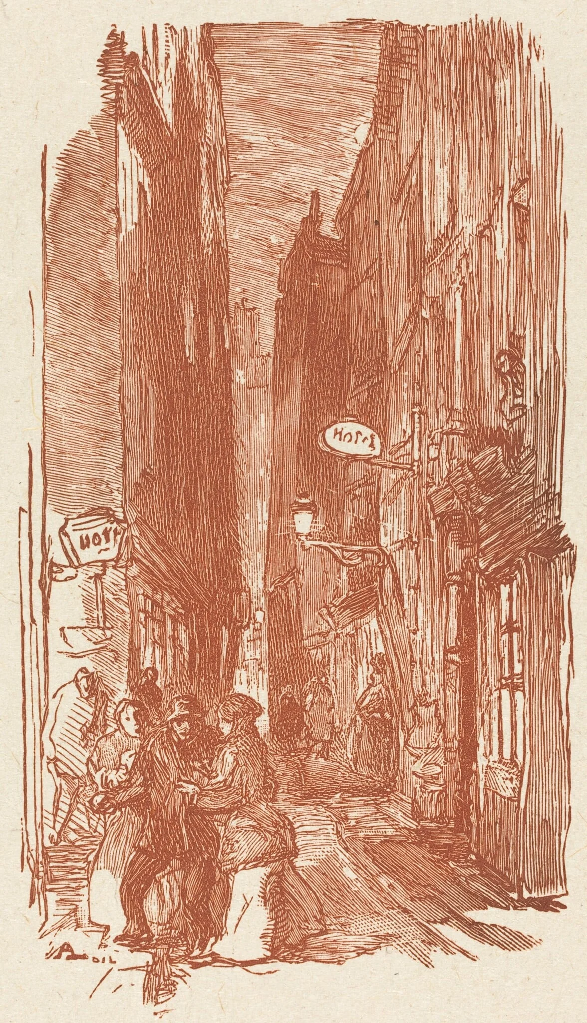 Rue Saint-Severin, detail