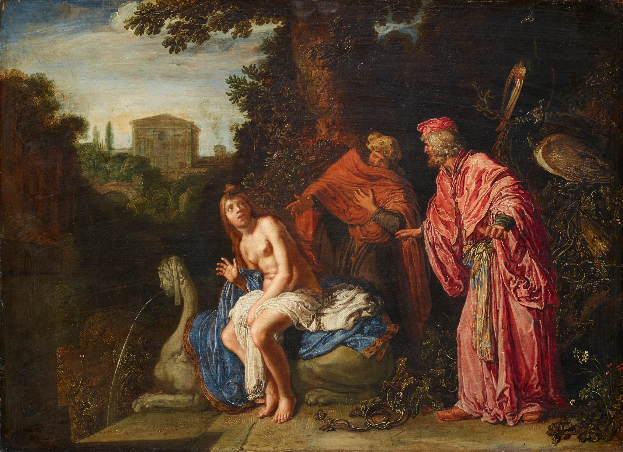 Susanna and the Elders, detail