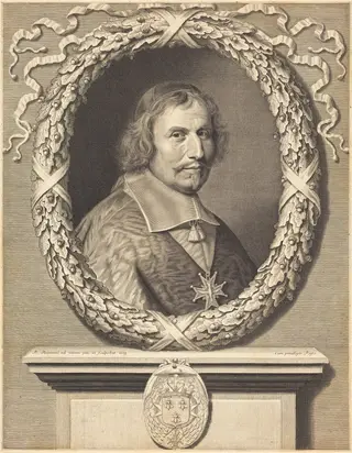 Cardinal Antonio Barberini, by Robert Nanteuil, ink, 1663