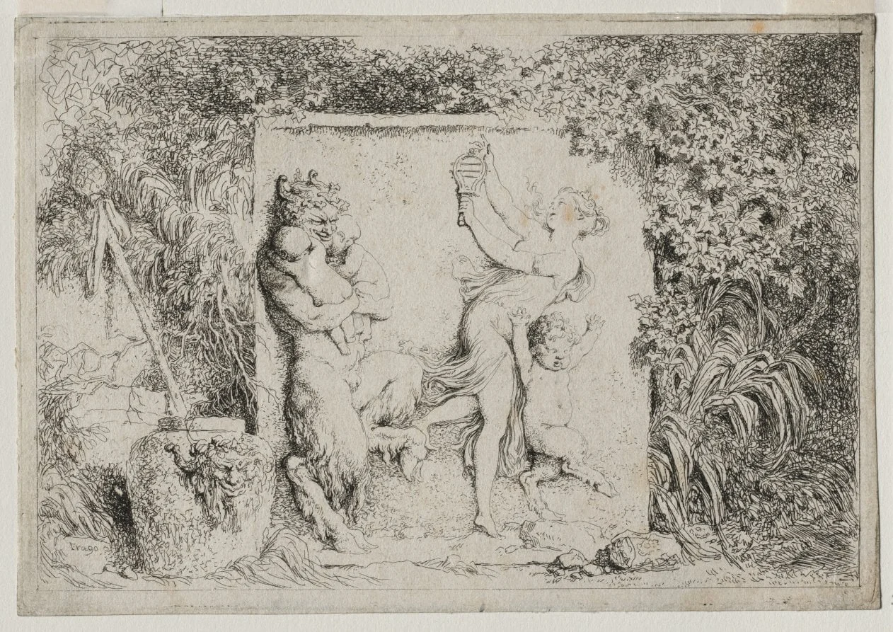 Bacchanales: The Satyr's Dance, detail