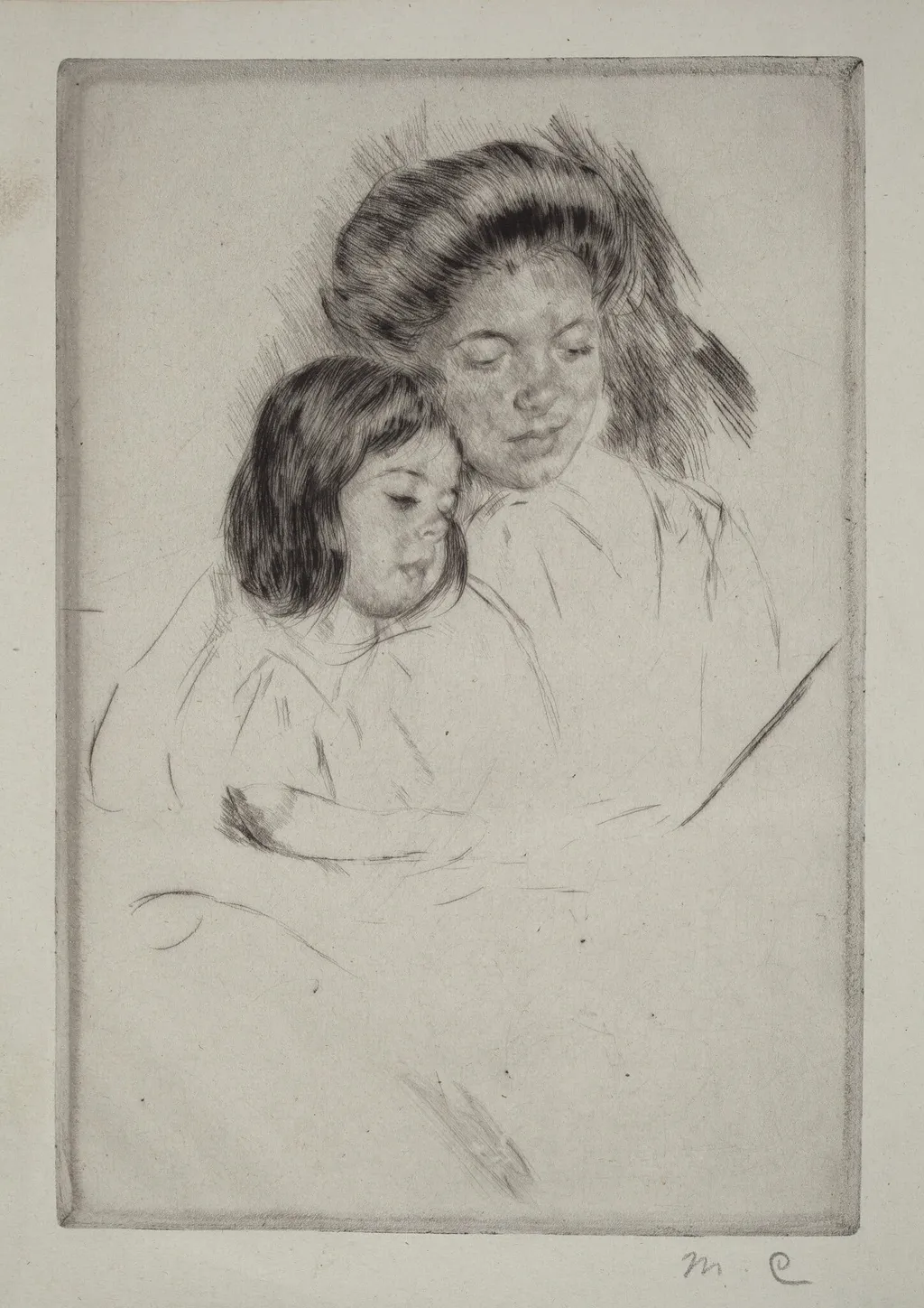 The Picture Book (No. 1), by Mary Cassatt, ink, 1901