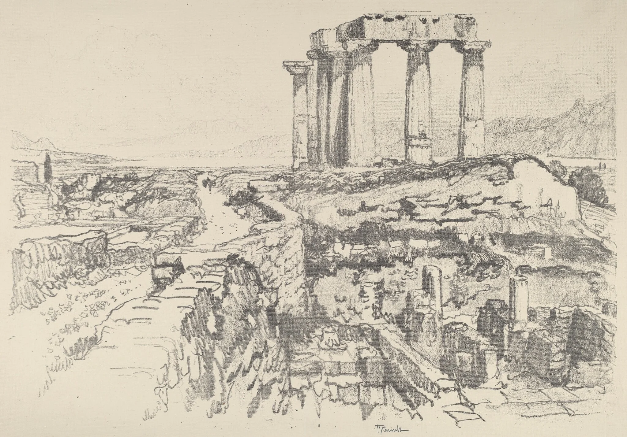 Corinth, towards the Gulf, detail