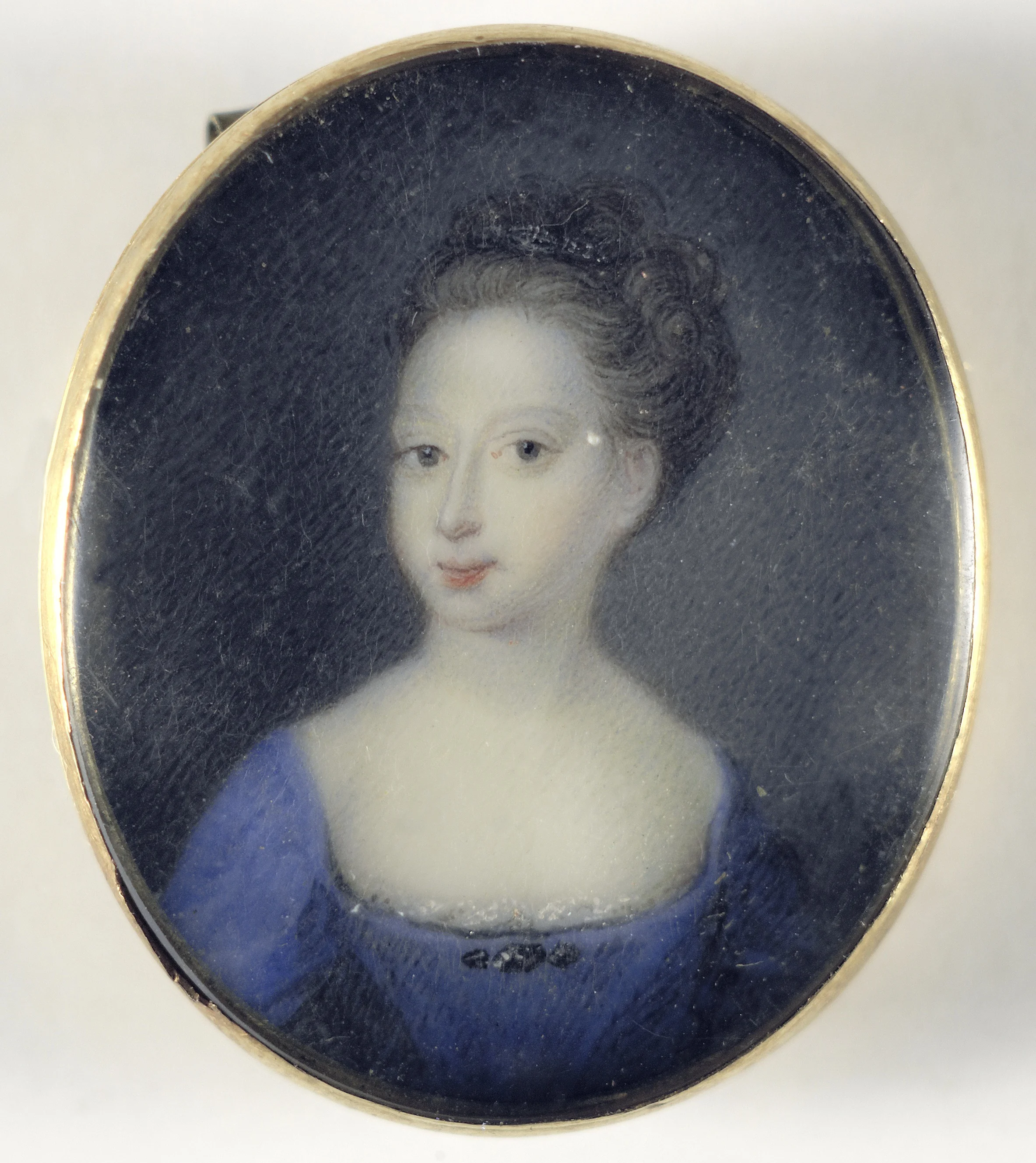 Portret van een meisje, vermoedelijk een dochter van George II, koning van Engeland, detail