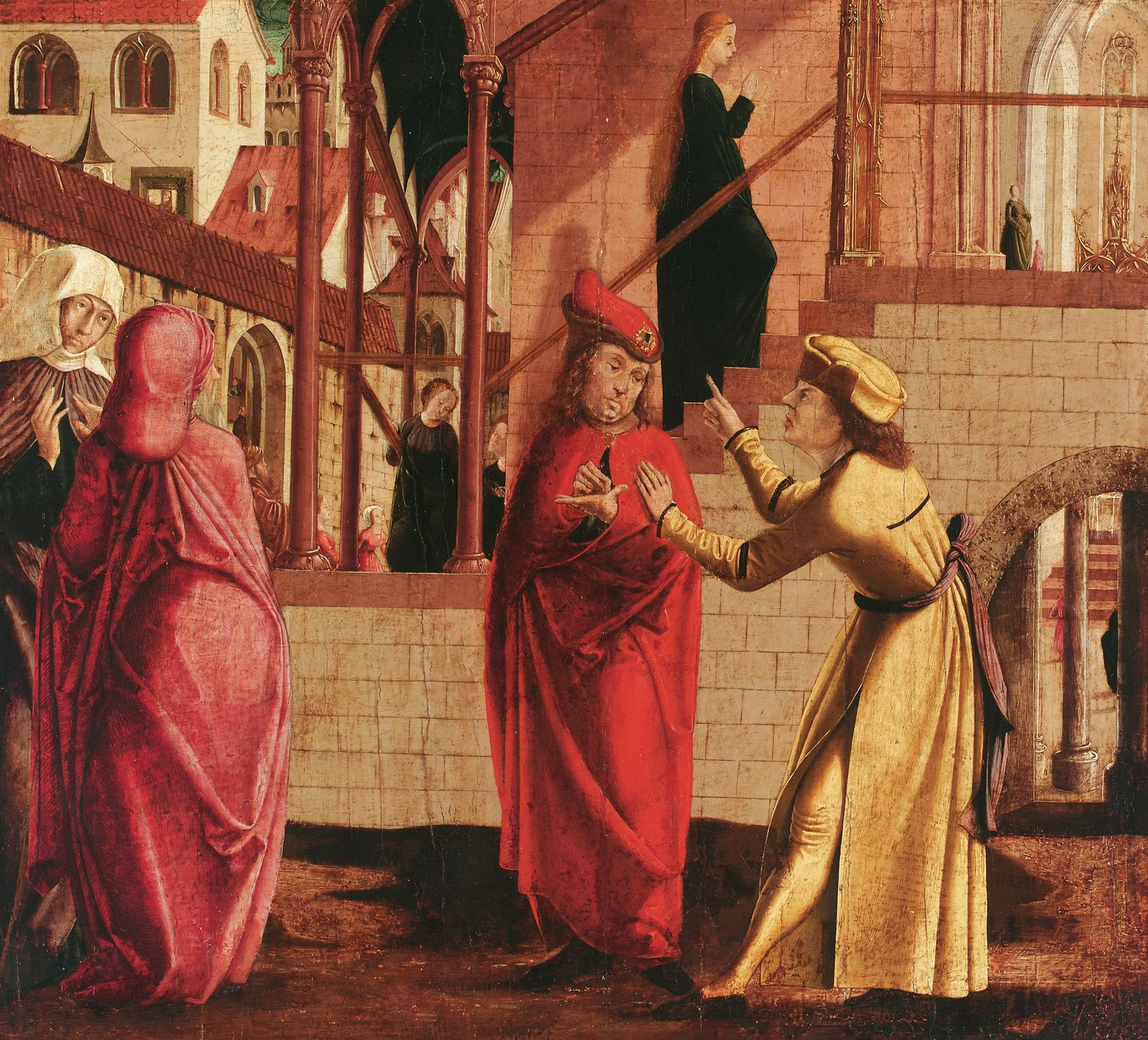 Tempelgang Mariens, detail