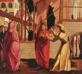 Tempelgang Mariens, by Marx Reichlich, unspecified, 1502