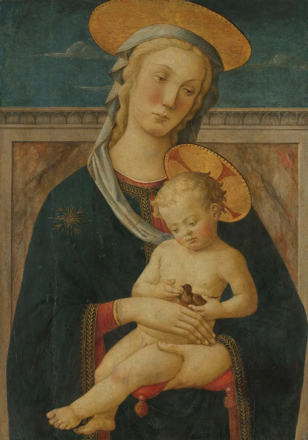 Virgin and Child, by Master of San Miniato, tempera, 1470