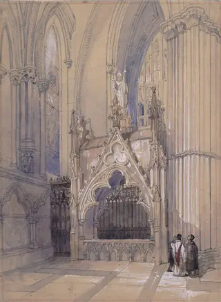 Monument of Archbishop Greenfield in the Eastern Aisle of the North Transept of York Minster, by Jonathan Richardson
