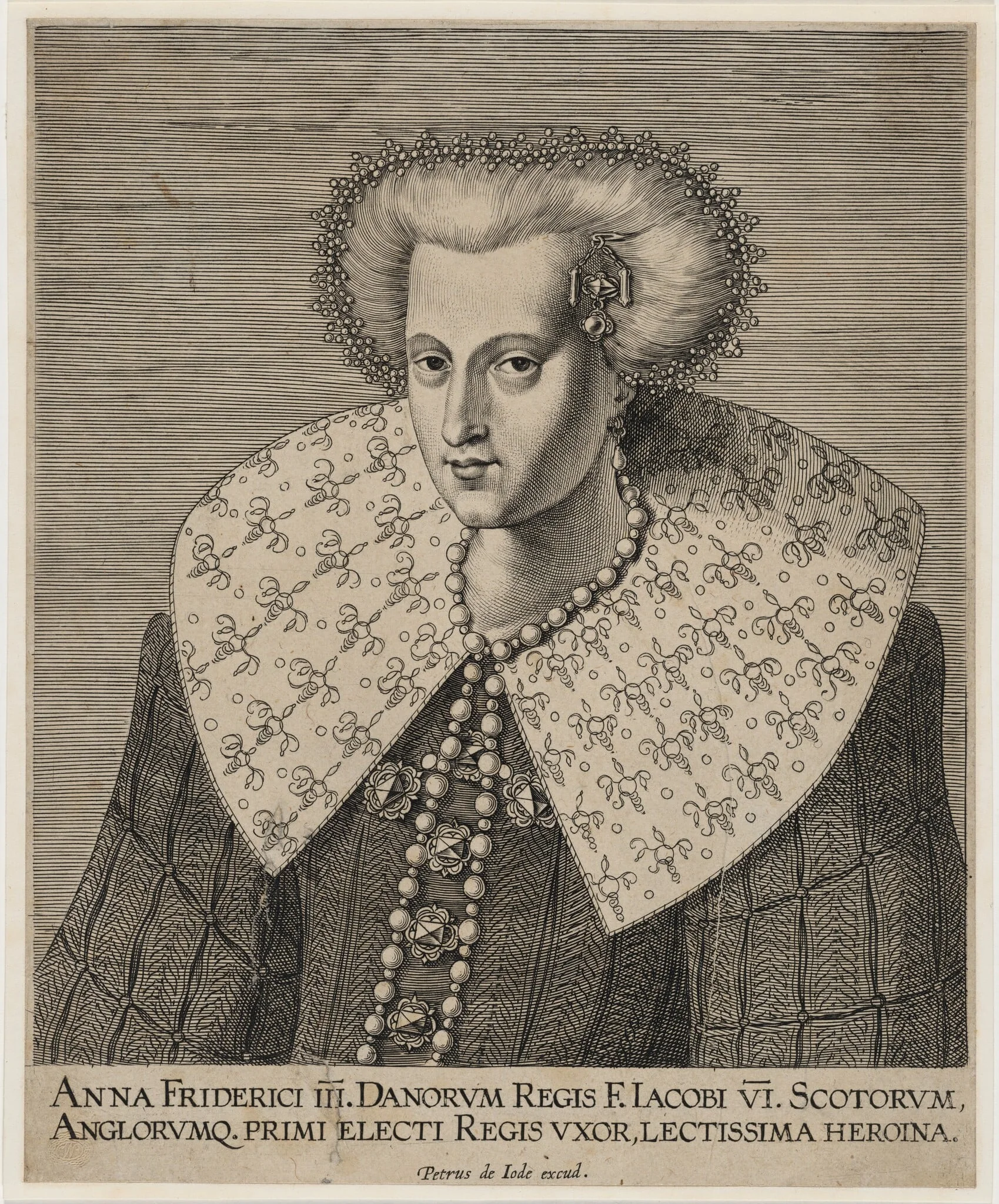 Anne of Denmark, Queen of Scotland and England, detail