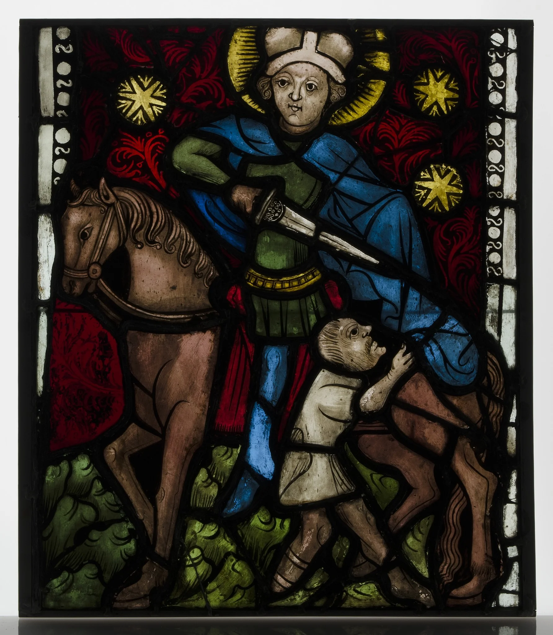 Saint Martin on Horseback Dividing His Cloak, detail