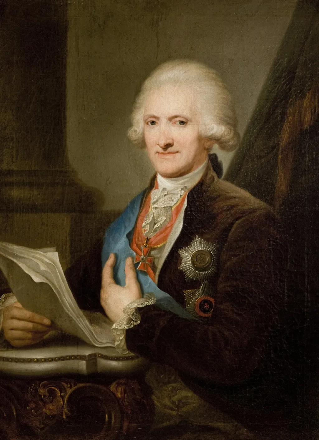 Portrait of Michał Wandalin Mniszech, by Marcello Bacciarelli, oil, 1781