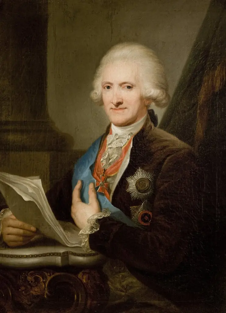Portrait of Michał Wandalin Mniszech, by Marcello Bacciarelli, oil, 1781