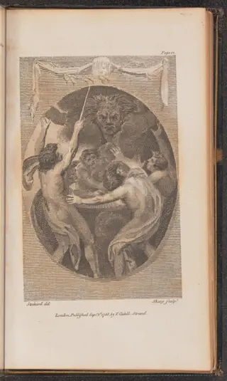 Canto I, by William Sharp, ink, 1788