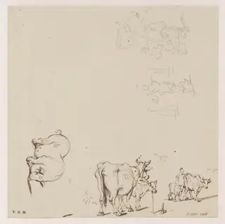 Figures and animals, by George Chinnery, 16