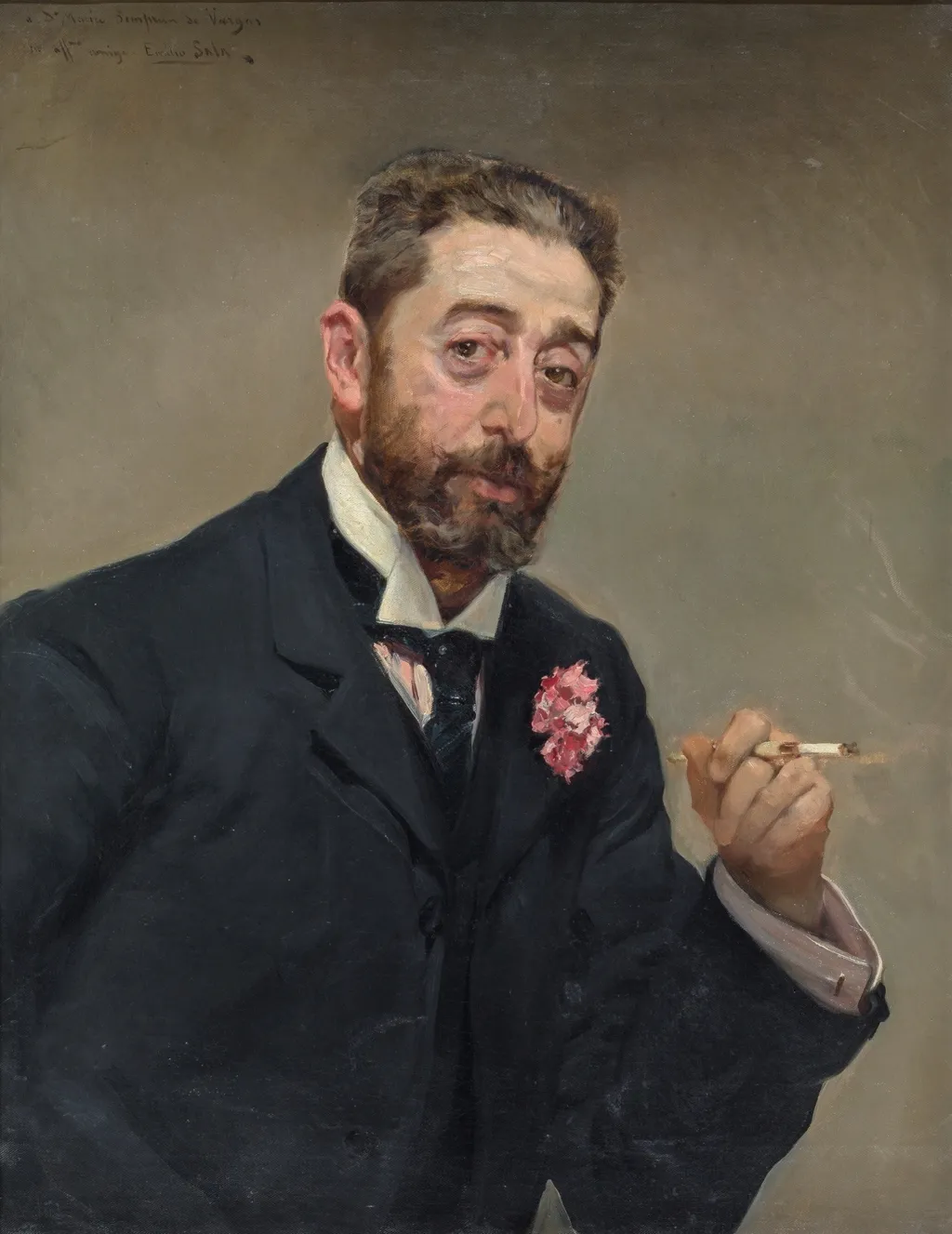 Rafael de Vargas y de Oviedo, by Emilio Sala, oil, 1900