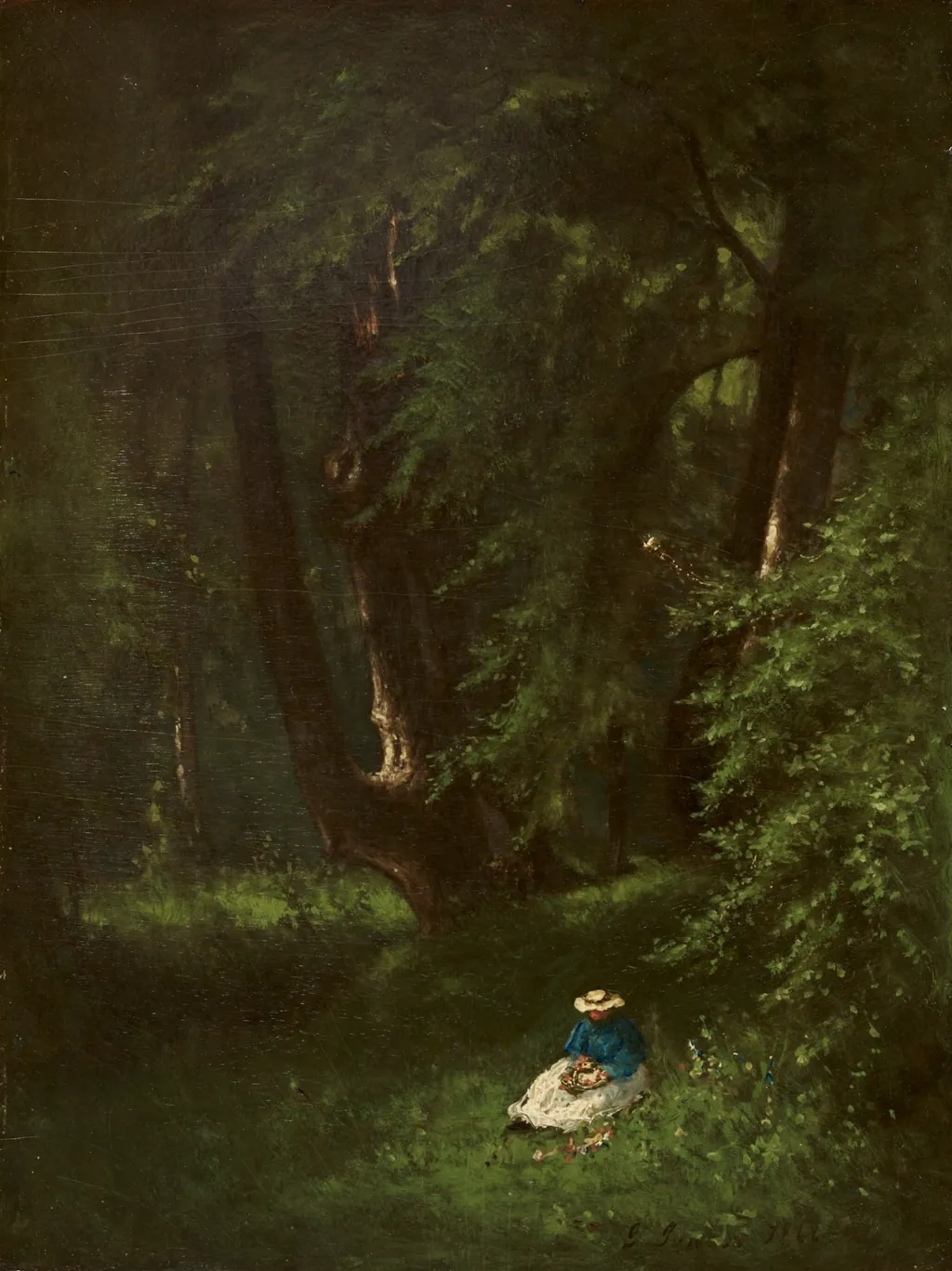 In the Woods, by George Inness, unspecified, 1866