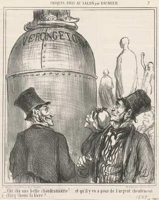 Ché cha une belle chaudronnerie!, by Honoré Daumier, ink, 1865