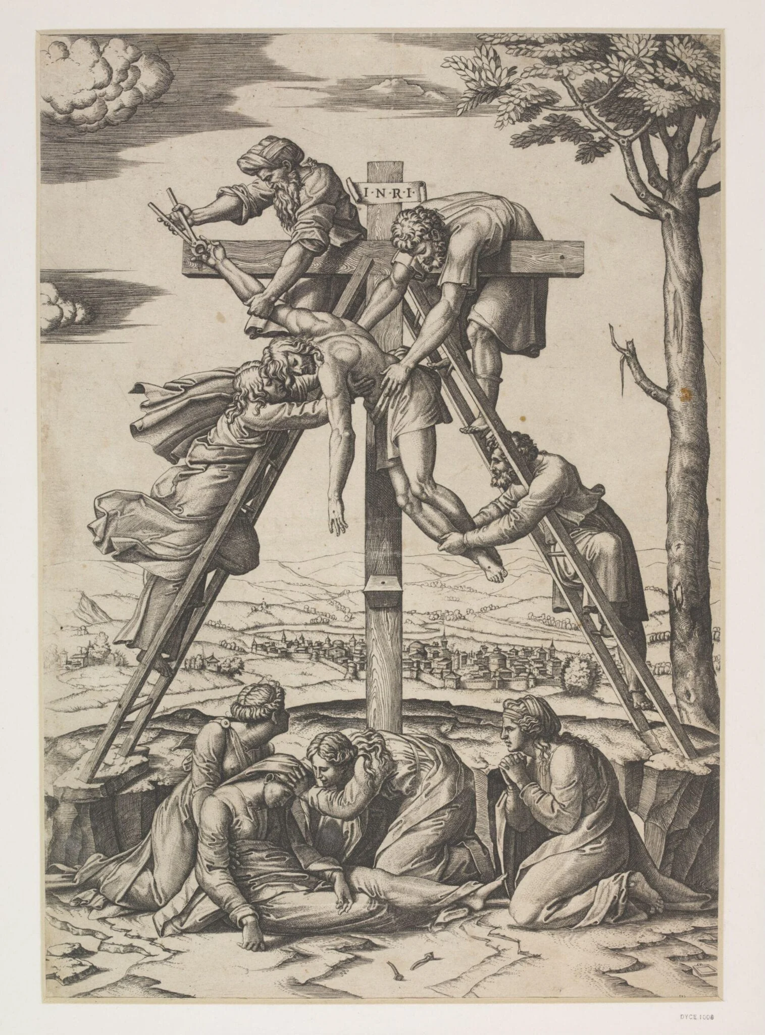 Christ taken down from the Cross, detail