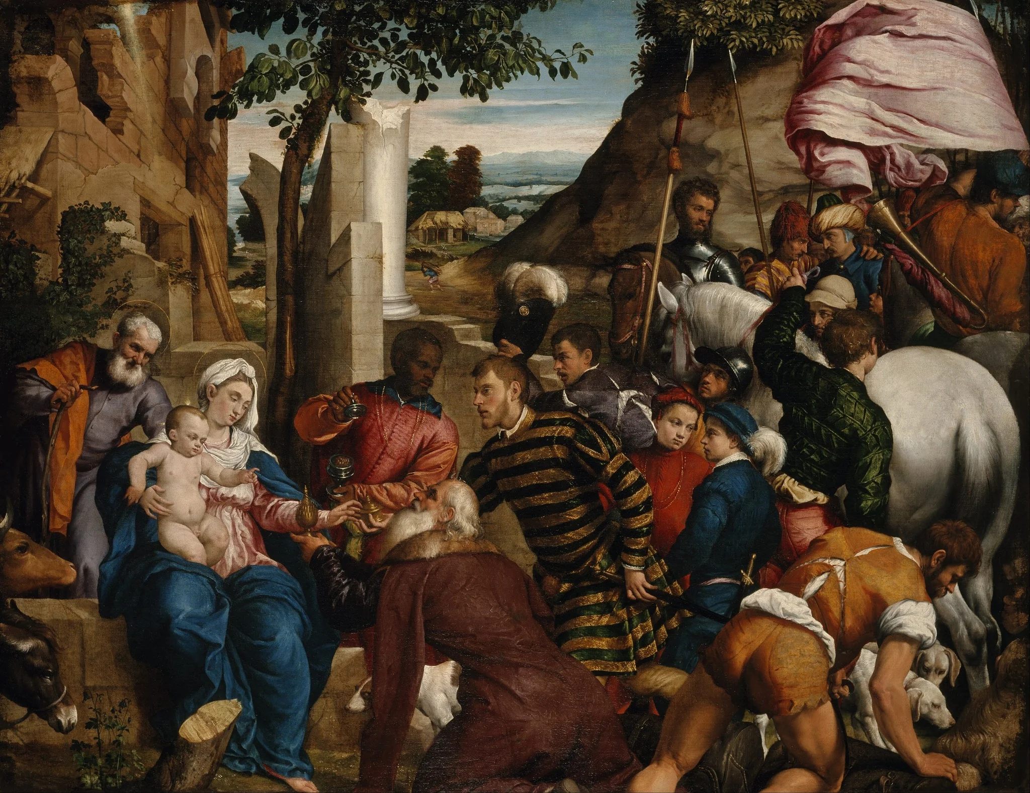 The Adoration of the Kings, detail