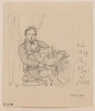 A portrait of John Dent, by George Chinnery, 1842