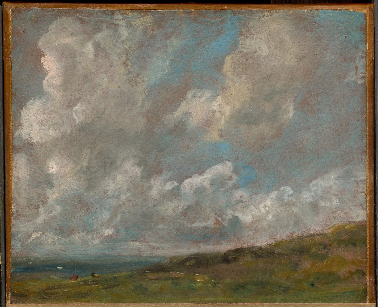 Study of Clouds over a Landscape, detail