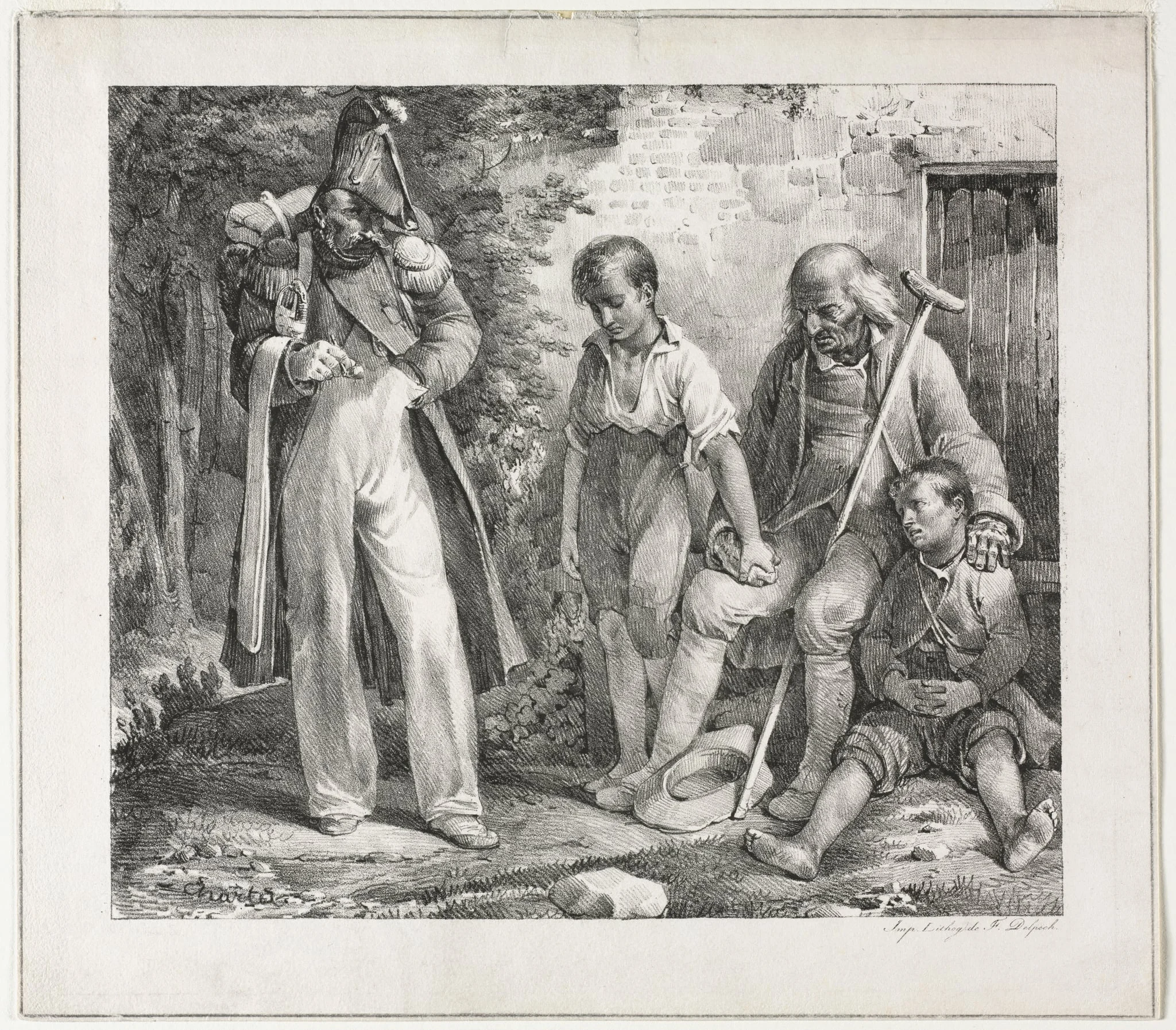 Begging for Alms, detail