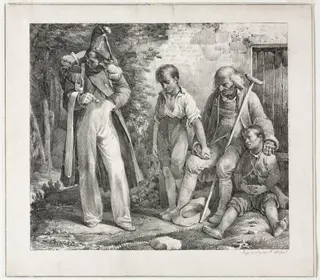 Begging for Alms, by Nicolas Toussaint Charlet, 1819