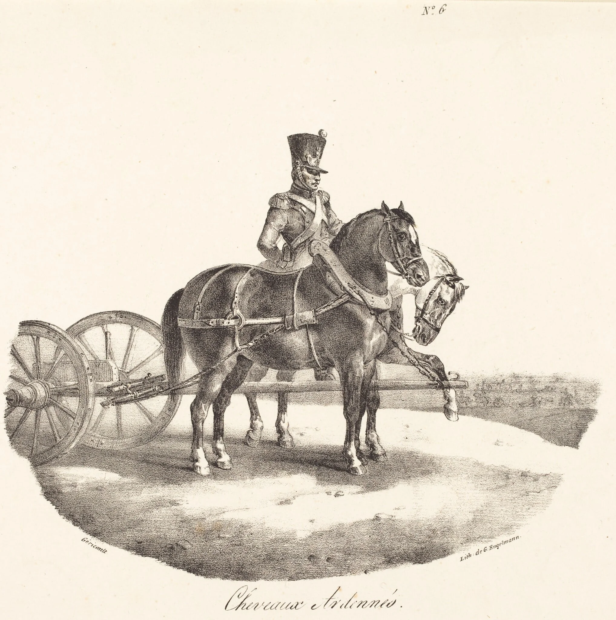 Cheveaux des Ardennes, detail
