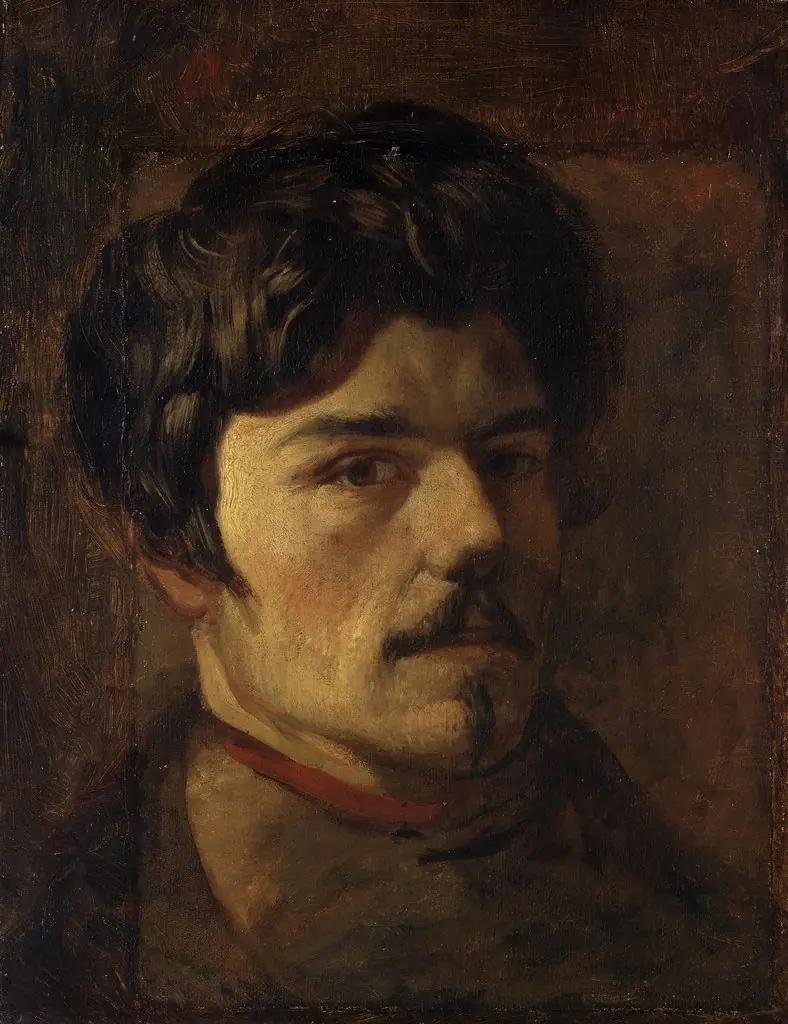 Self-Portrait, by Eugène Delacroix, oil, 1832