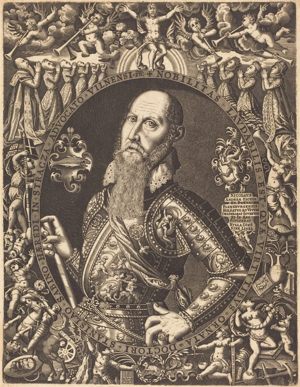 Stanislaus Sabinus von Stracza, by Nicolaus Andrea, ink, 1590